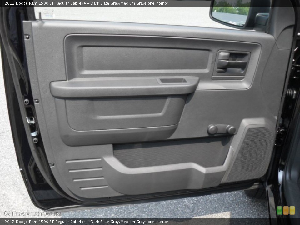 Dark Slate Gray/Medium Graystone Interior Door Panel for the 2012 Dodge Ram 1500 ST Regular Cab 4x4 #53781451