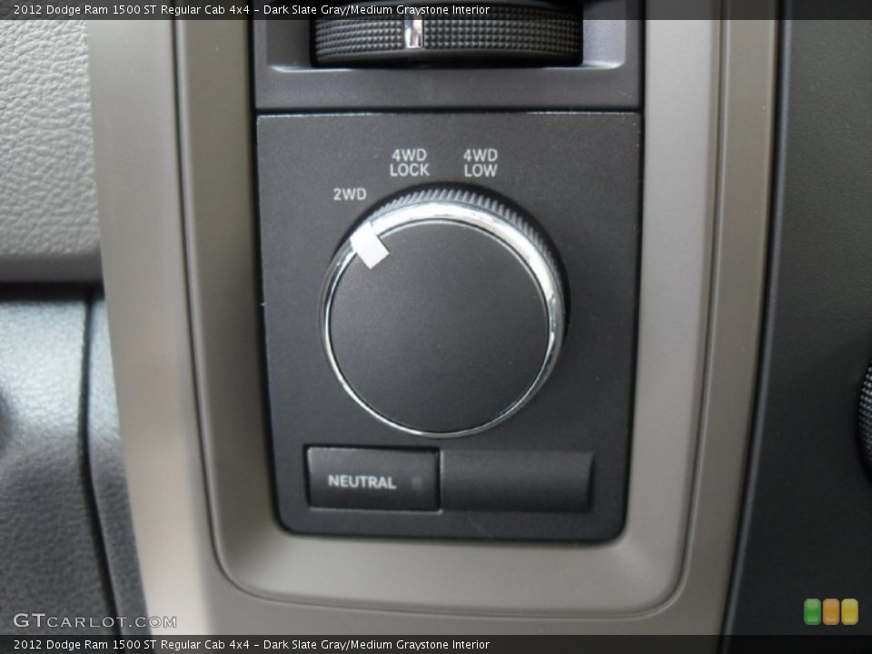 Dark Slate Gray/Medium Graystone Interior Controls for the 2012 Dodge Ram 1500 ST Regular Cab 4x4 #53781463