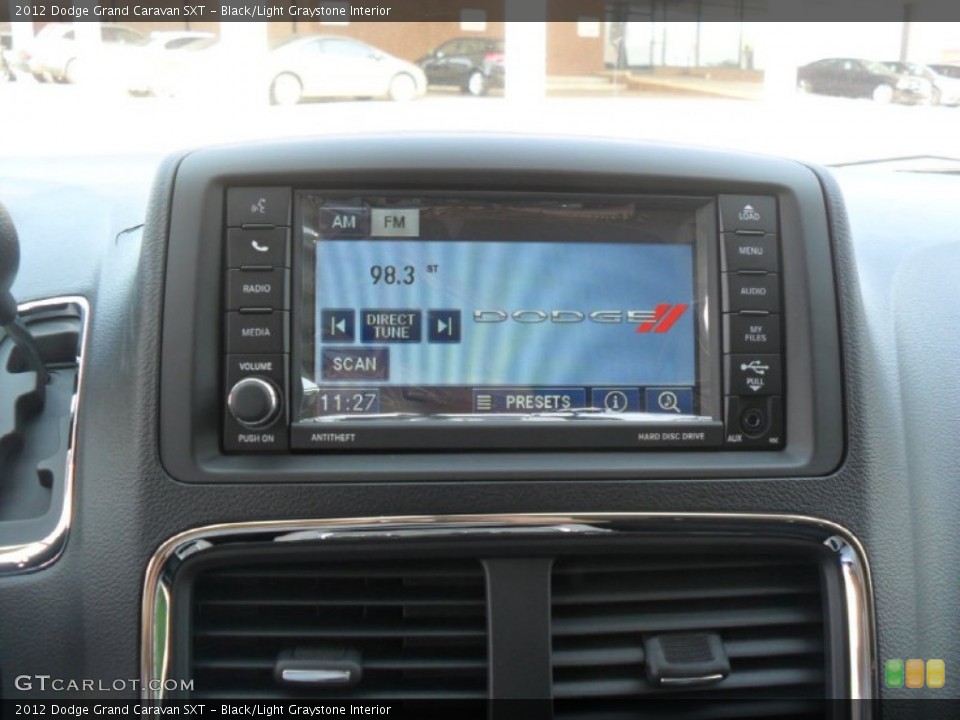 Black/Light Graystone Interior Navigation for the 2012 Dodge Grand Caravan SXT #53781739