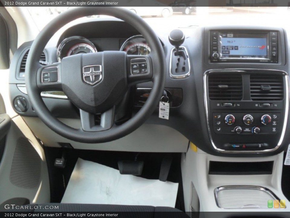 Black/Light Graystone Interior Dashboard for the 2012 Dodge Grand Caravan SXT #53781787
