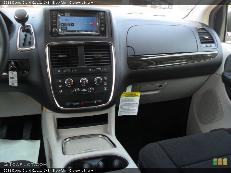 Black/Light Graystone Interior Dashboard for the 2012 Dodge Grand Caravan SXT #53781799