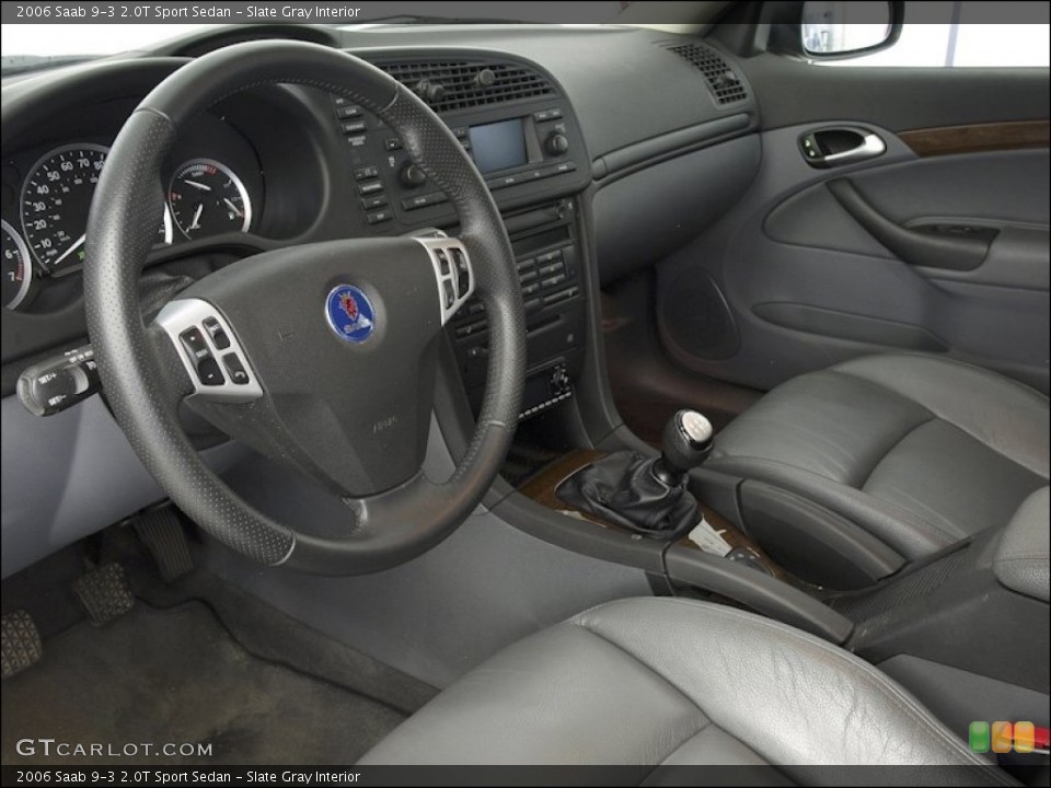 Slate Gray Interior Photo for the 2006 Saab 9-3 2.0T Sport Sedan #53782126