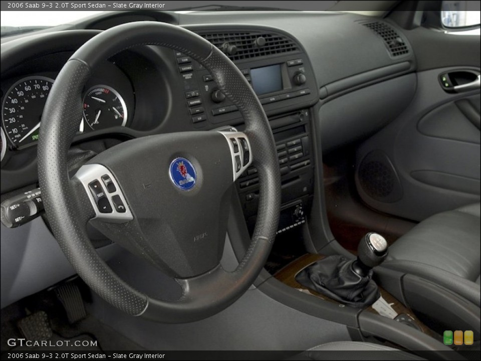 Slate Gray Interior Prime Interior for the 2006 Saab 9-3 2.0T Sport Sedan #53782138
