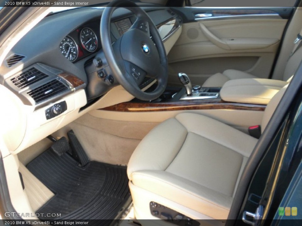 Sand Beige Interior Photo for the 2010 BMW X5 xDrive48i #53787010