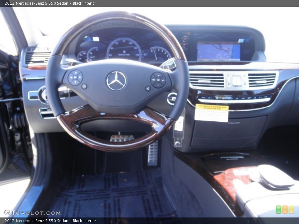 Black Interior Dashboard for the 2012 Mercedes-Benz S 550 Sedan #53788186