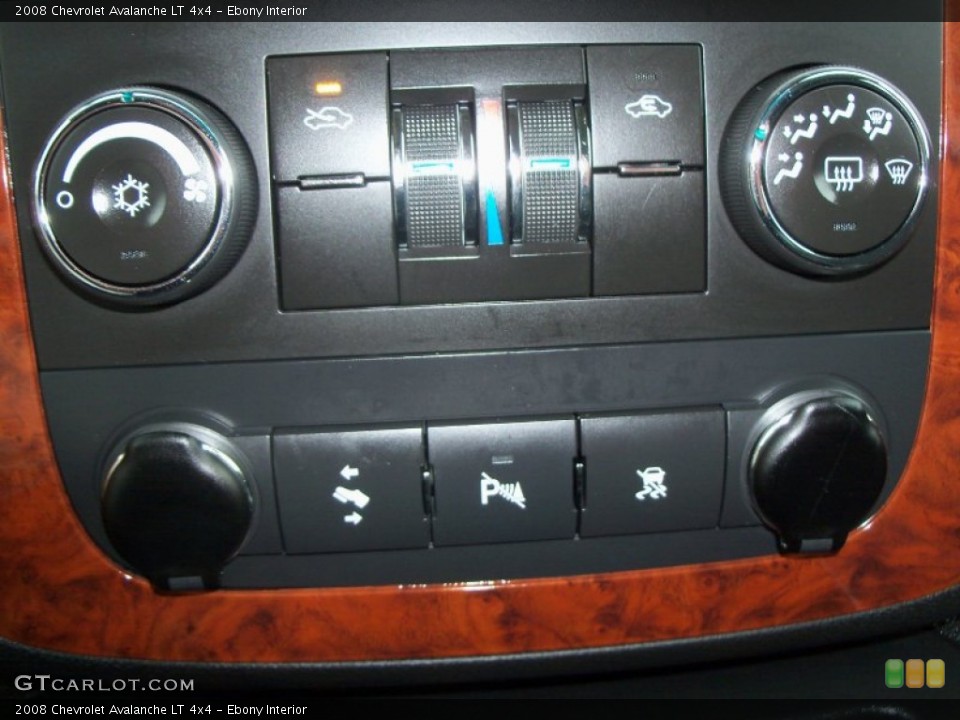Ebony Interior Controls for the 2008 Chevrolet Avalanche LT 4x4 #53789197