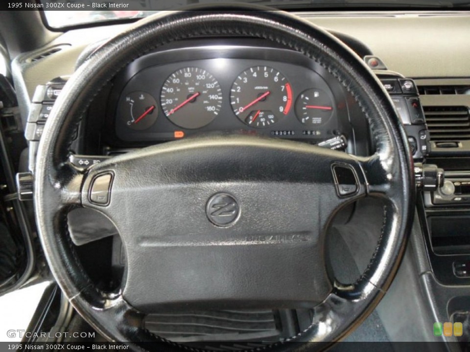 Black Interior Steering Wheel for the 1995 Nissan 300ZX Coupe #53789773