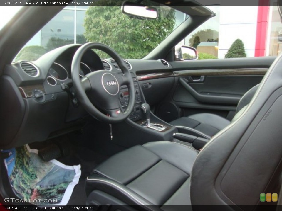 Ebony Interior Photo for the 2005 Audi S4 4.2 quattro Cabriolet #53791333
