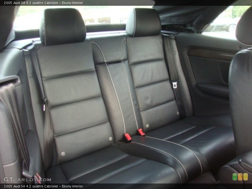 Ebony Interior Photo for the 2005 Audi S4 4.2 quattro Cabriolet #53791459
