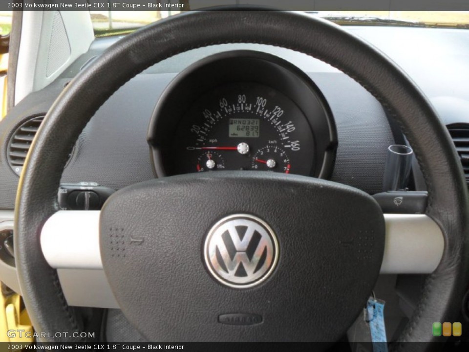 Black Interior Steering Wheel for the 2003 Volkswagen New Beetle GLX 1.8T Coupe #53793667