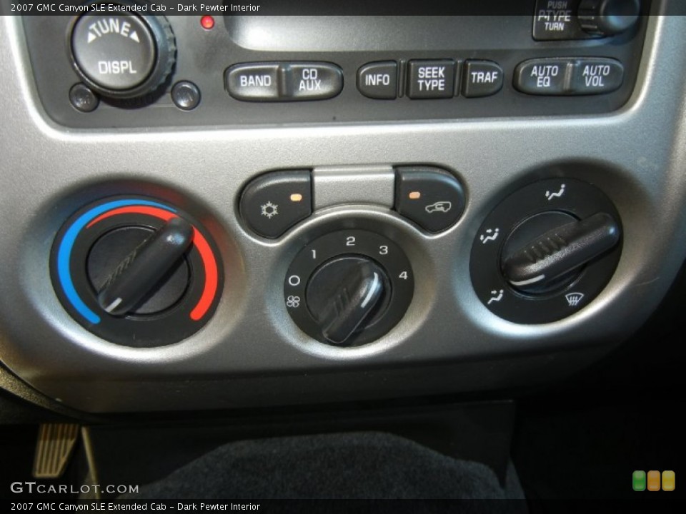 Dark Pewter Interior Controls for the 2007 GMC Canyon SLE Extended Cab #53795489