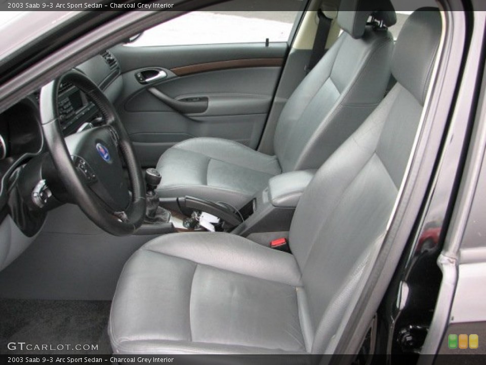 Charcoal Grey Interior Photo for the 2003 Saab 9-3 Arc Sport Sedan #53797573