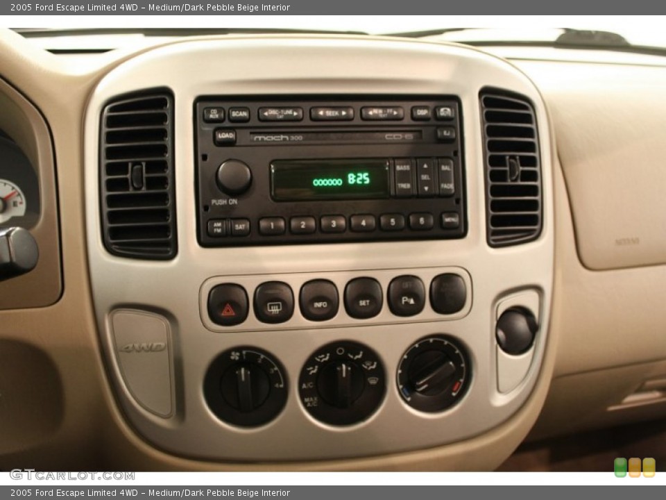 Medium/Dark Pebble Beige Interior Controls for the 2005 Ford Escape Limited 4WD #53798800