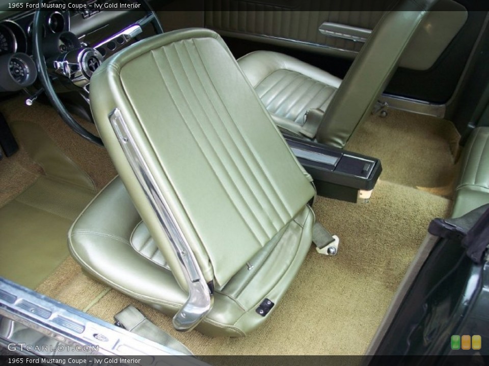Ivy Gold Interior Photo for the 1965 Ford Mustang Coupe #53800216