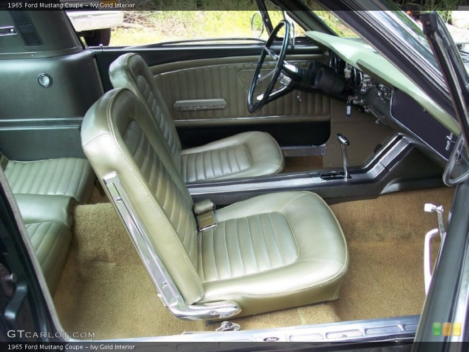 Ivy Gold Interior Photo for the 1965 Ford Mustang Coupe #53800315