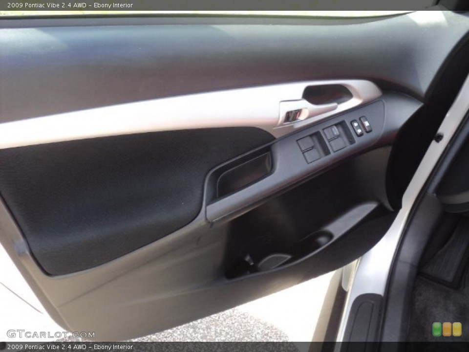 Ebony Interior Door Panel for the 2009 Pontiac Vibe 2.4 AWD #53800483