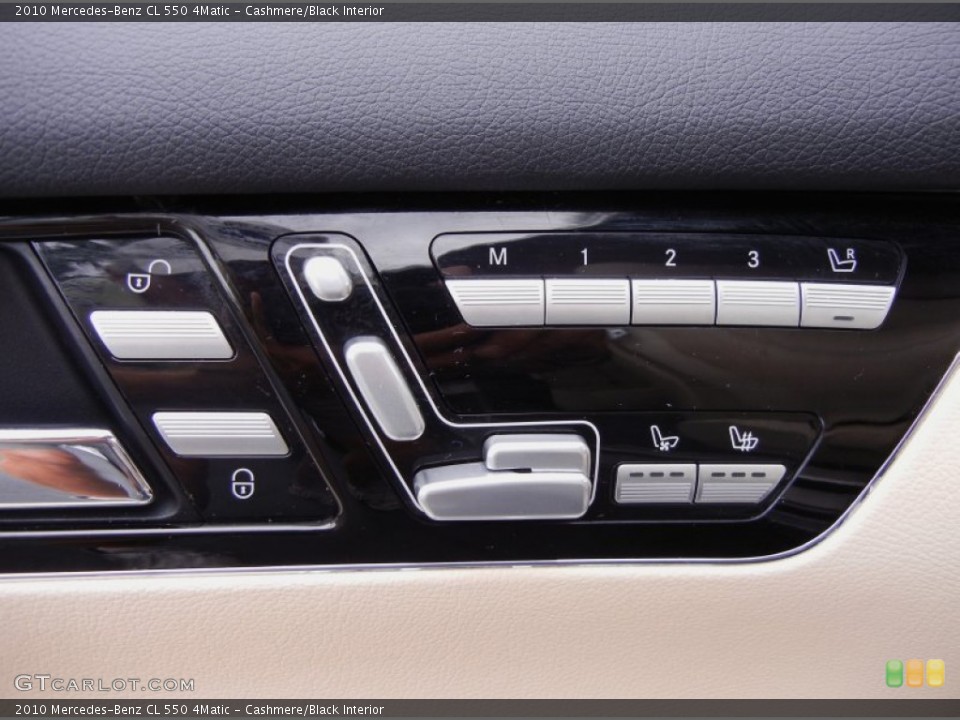 Cashmere/Black Interior Controls for the 2010 Mercedes-Benz CL 550 4Matic #53801362
