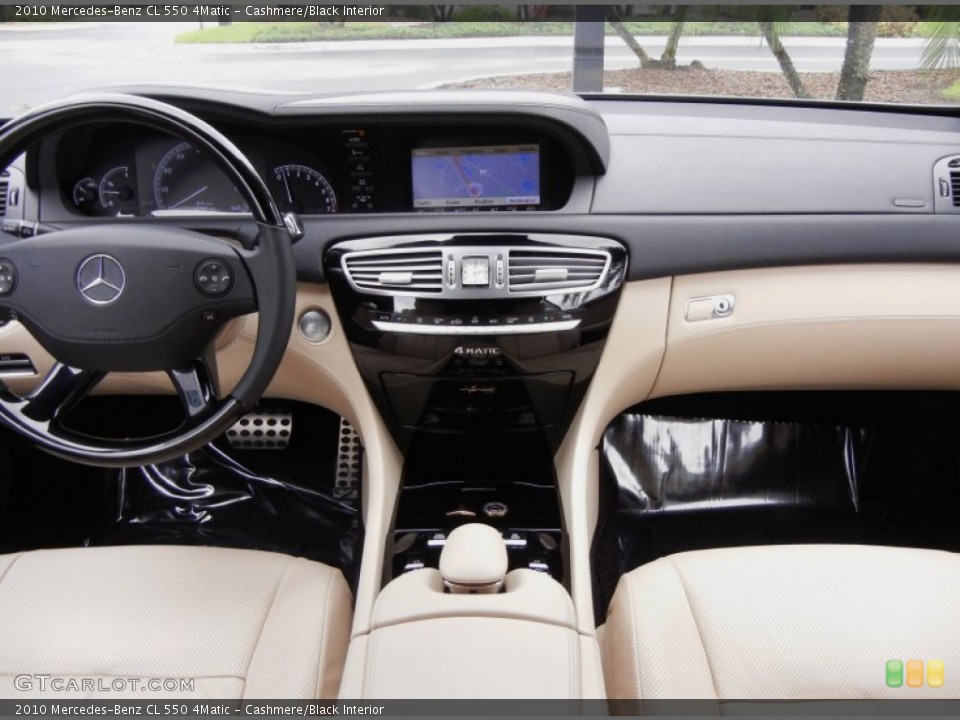 Cashmere/Black Interior Dashboard for the 2010 Mercedes-Benz CL 550 4Matic #53801452