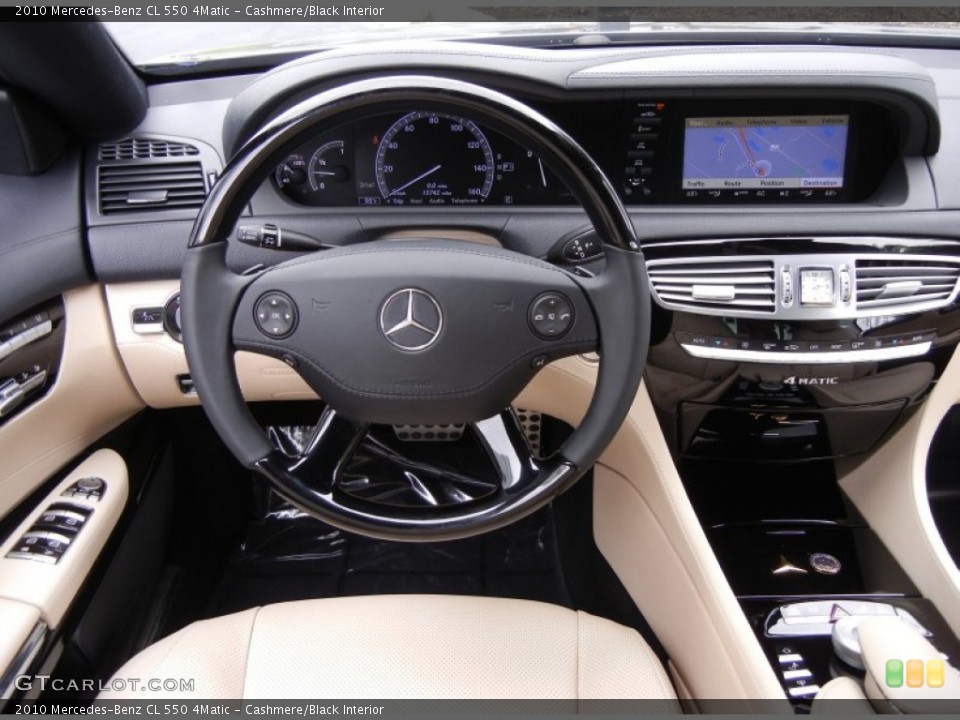 Cashmere/Black Interior Dashboard for the 2010 Mercedes-Benz CL 550 4Matic #53801463