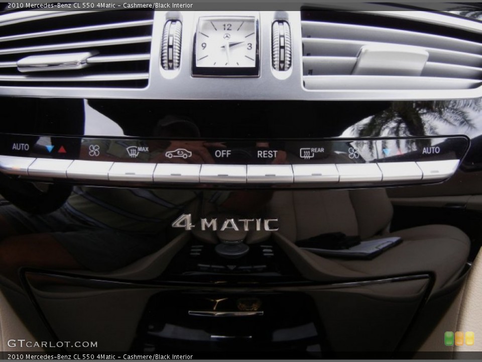 Cashmere/Black Interior Controls for the 2010 Mercedes-Benz CL 550 4Matic #53801506