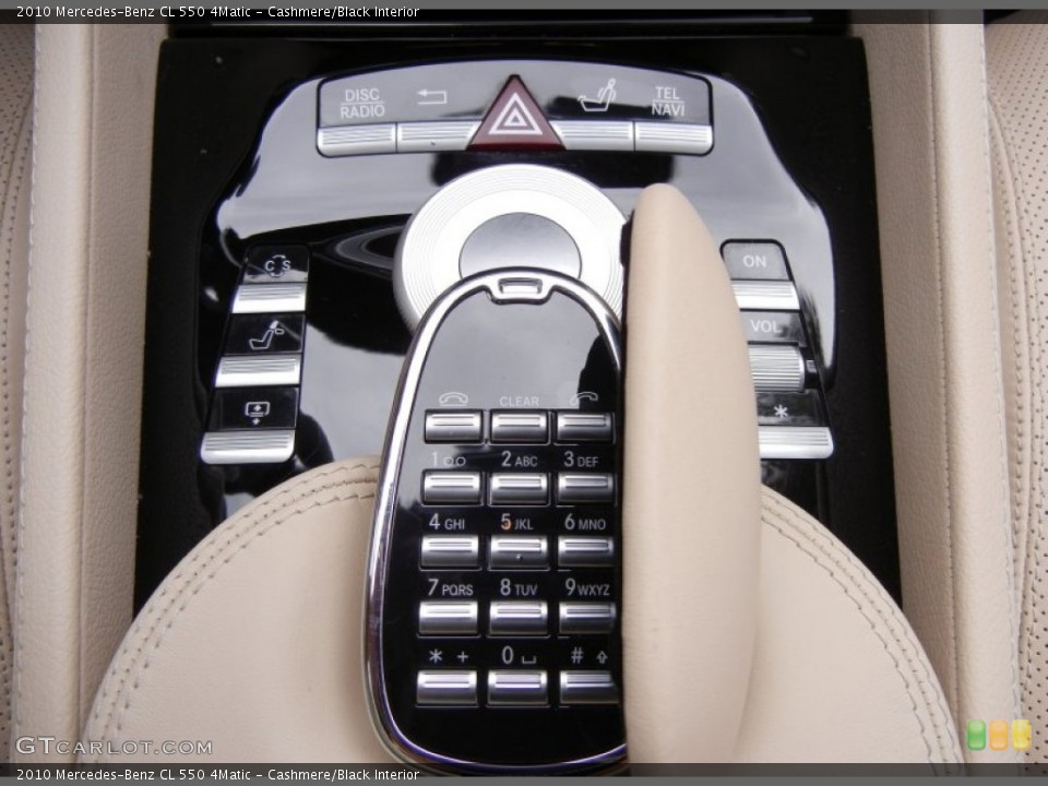 Cashmere/Black Interior Controls for the 2010 Mercedes-Benz CL 550 4Matic #53801545