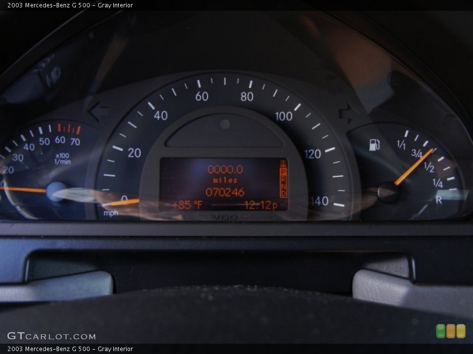Gray Interior Gauges for the 2003 Mercedes-Benz G 500 #53803390