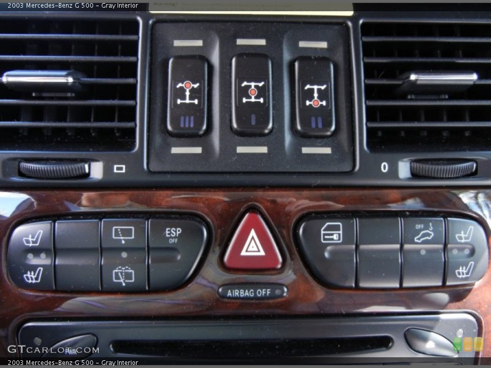 Gray Interior Controls for the 2003 Mercedes-Benz G 500 #53803408