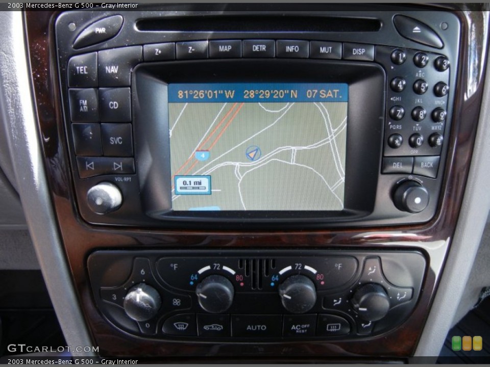 Gray Interior Navigation for the 2003 Mercedes-Benz G 500 #53803417