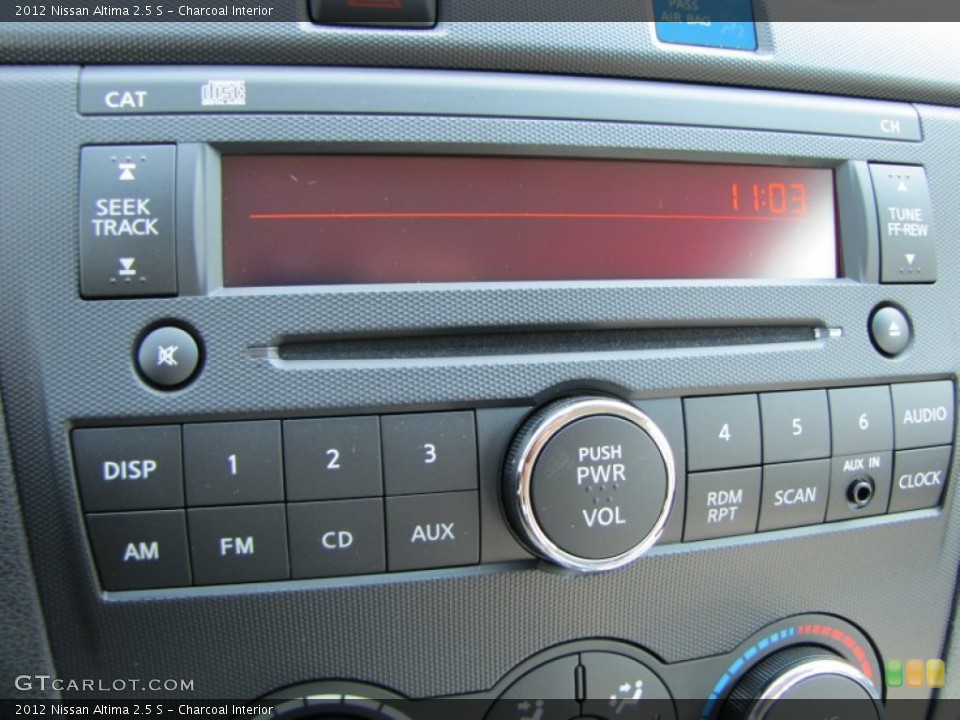 Charcoal Interior Controls for the 2012 Nissan Altima 2.5 S #53804146