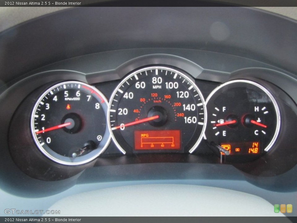 Blonde Interior Gauges for the 2012 Nissan Altima 2.5 S #53804311