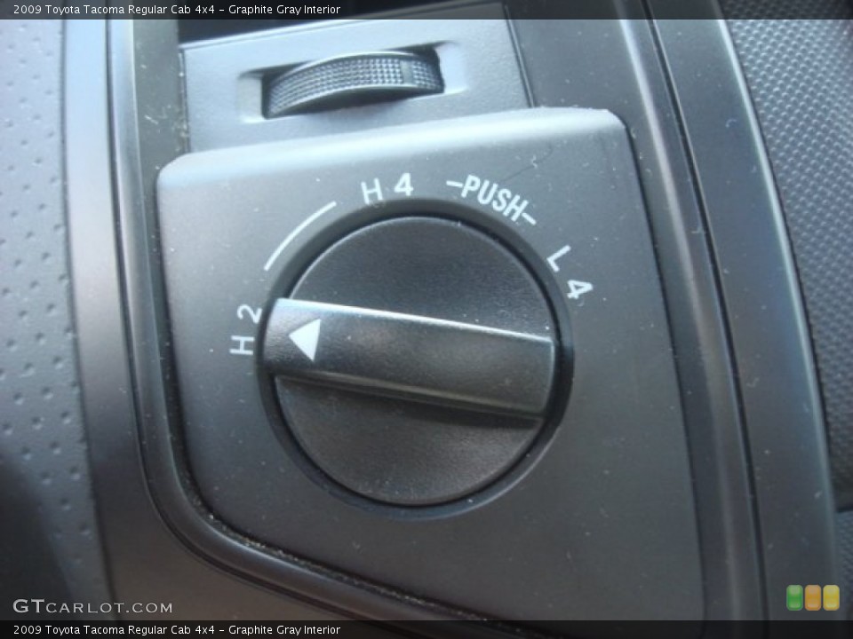 Graphite Gray Interior Controls for the 2009 Toyota Tacoma Regular Cab 4x4 #53804497