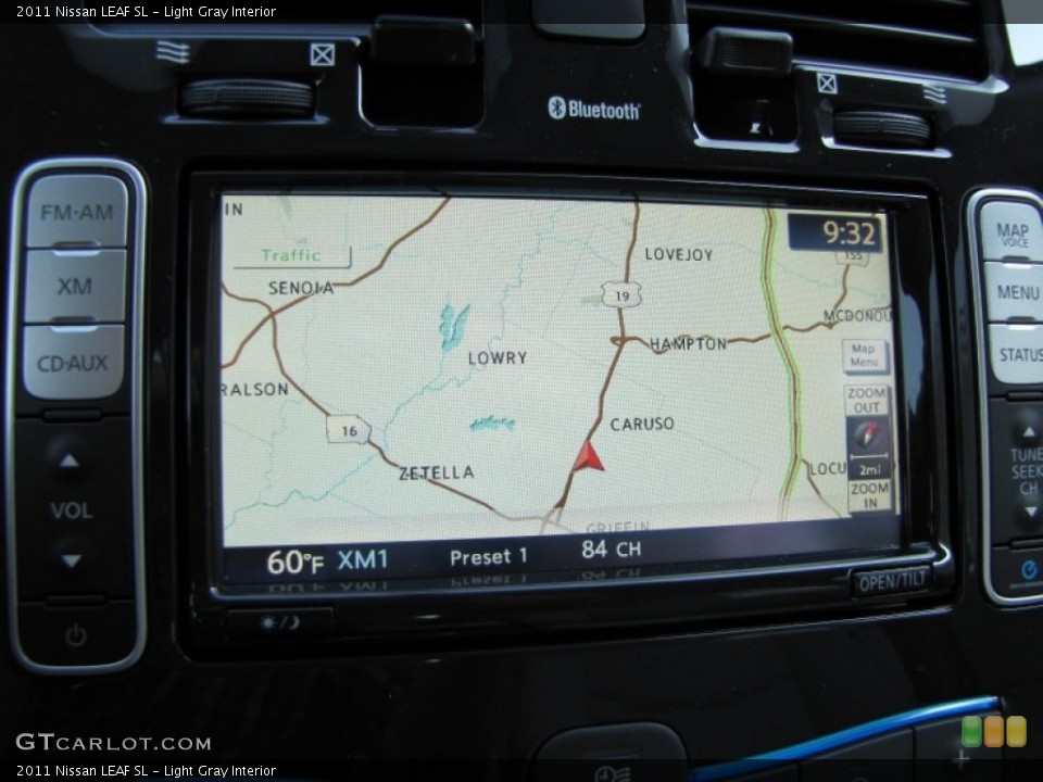Light Gray Interior Navigation for the 2011 Nissan LEAF SL #53804650