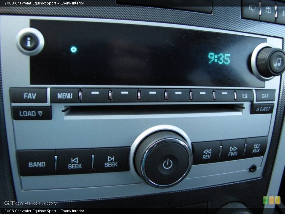 Ebony Interior Audio System for the 2008 Chevrolet Equinox Sport #53805139