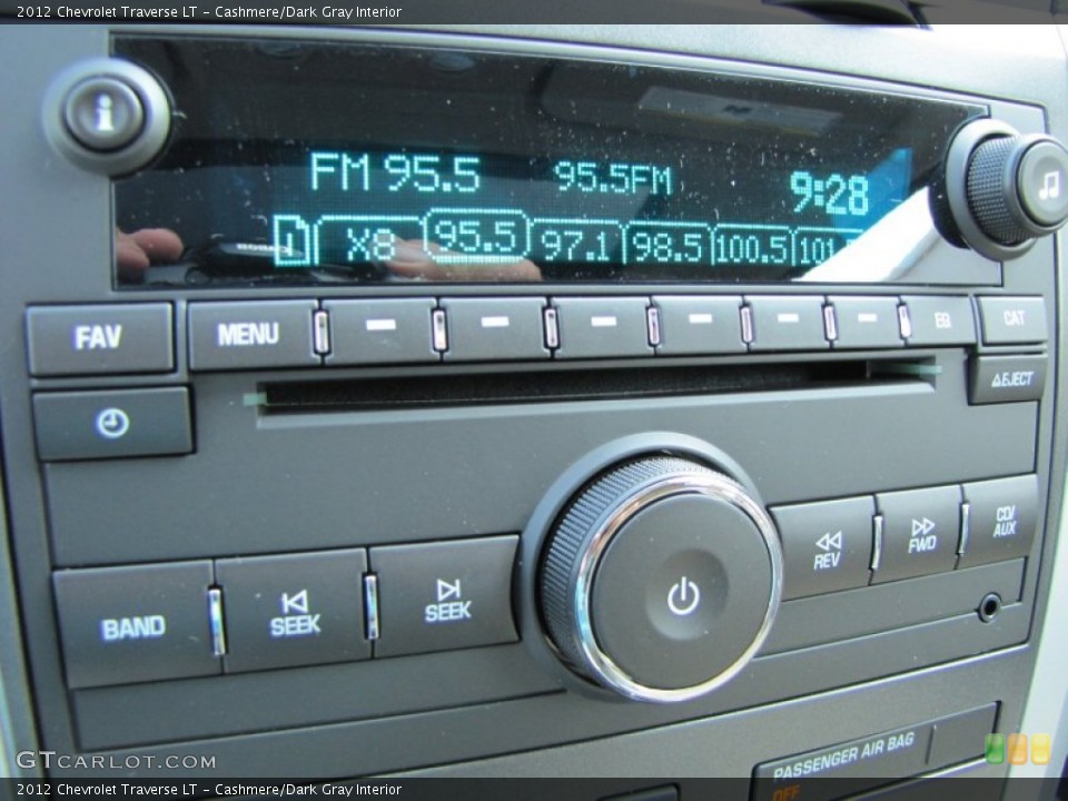 Cashmere/Dark Gray Interior Audio System for the 2012 Chevrolet Traverse LT #53805496