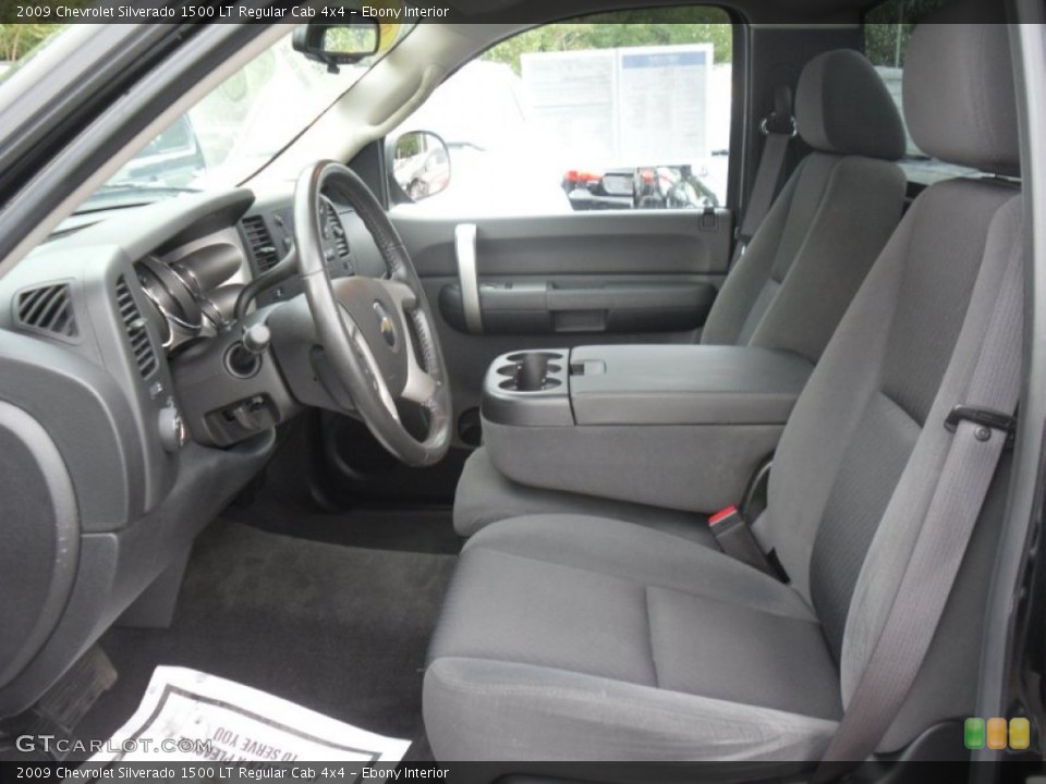 Ebony Interior Photo for the 2009 Chevrolet Silverado 1500 LT Regular Cab 4x4 #53806132