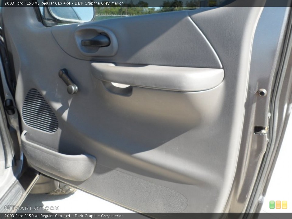 Dark Graphite Grey Interior Door Panel for the 2003 Ford F150 XL Regular Cab 4x4 #53809030