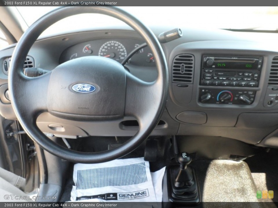 Dark Graphite Grey Interior Steering Wheel for the 2003 Ford F150 XL Regular Cab 4x4 #53809084