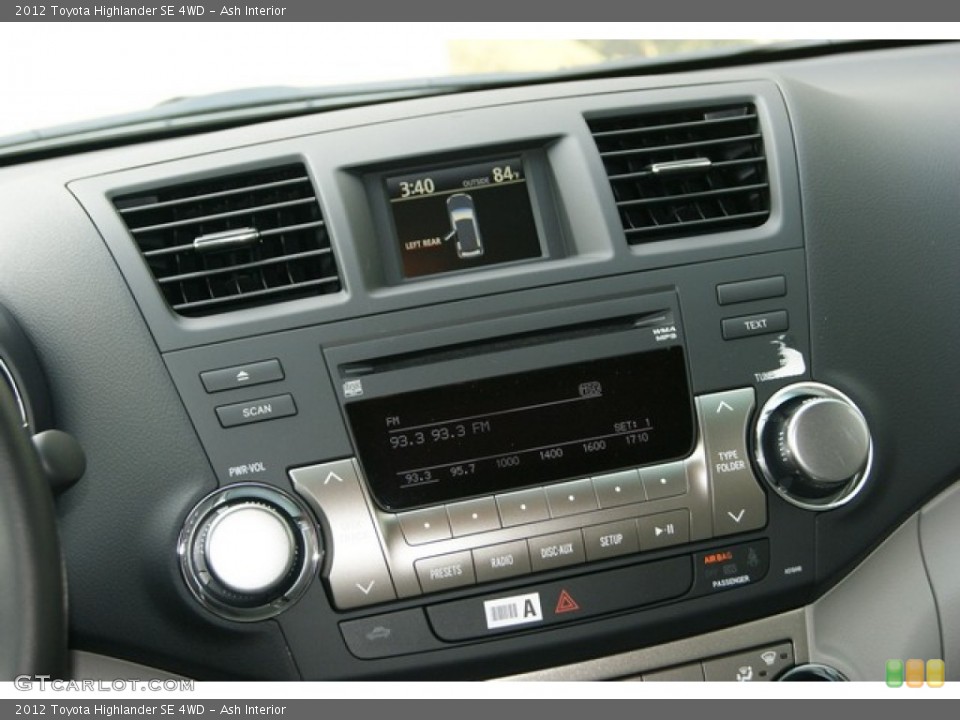 Ash Interior Controls for the 2012 Toyota Highlander SE 4WD #53809774