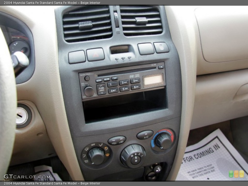 Beige Interior Controls for the 2004 Hyundai Santa Fe  #53810983