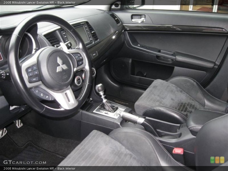 Black Interior Photo for the 2008 Mitsubishi Lancer Evolution MR #53811957