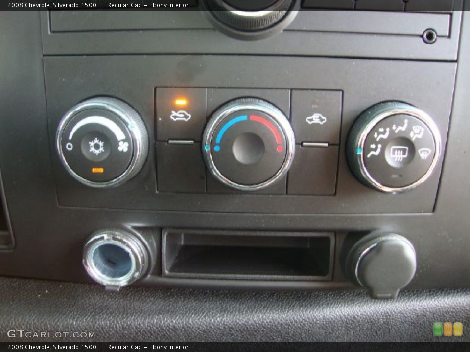 Ebony Interior Controls for the 2008 Chevrolet Silverado 1500 LT Regular Cab #53812120