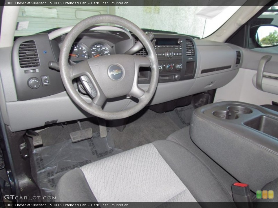 Dark Titanium Interior Prime Interior for the 2008 Chevrolet Silverado 1500 LS Extended Cab #53812414