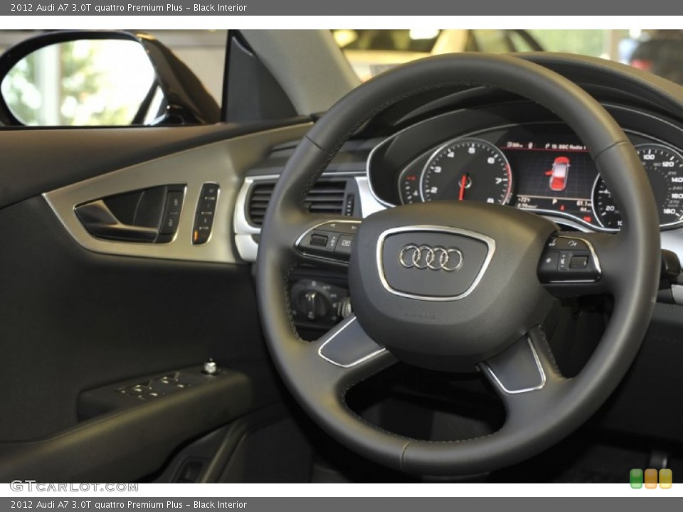 Black Interior Steering Wheel for the 2012 Audi A7 3.0T quattro Premium Plus #53812690