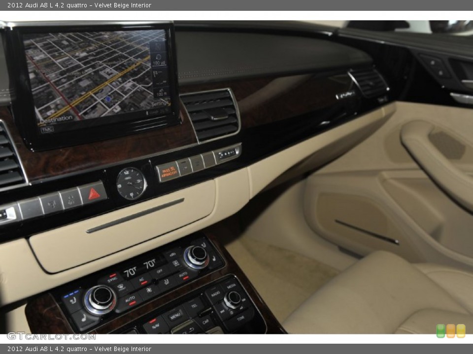 Velvet Beige Interior Controls for the 2012 Audi A8 L 4.2 quattro #53812855