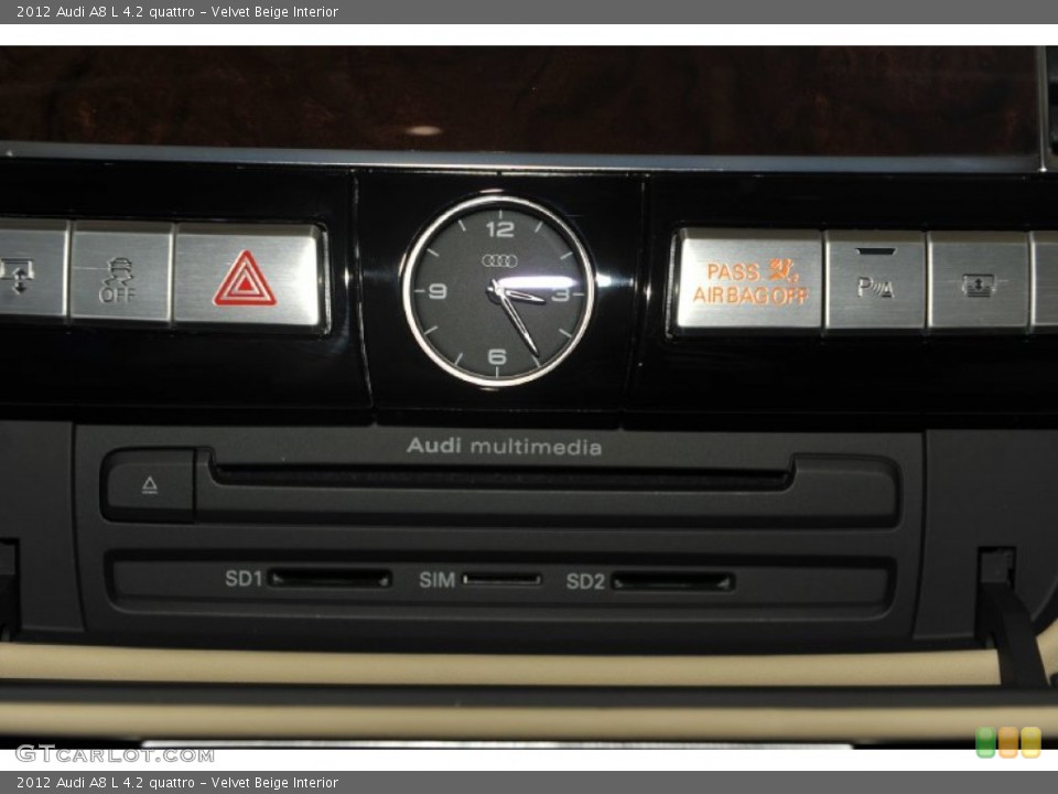 Velvet Beige Interior Controls for the 2012 Audi A8 L 4.2 quattro #53812927