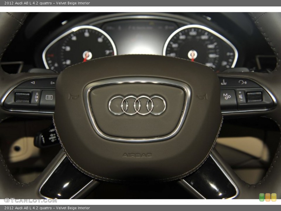 Velvet Beige Interior Controls for the 2012 Audi A8 L 4.2 quattro #53812951