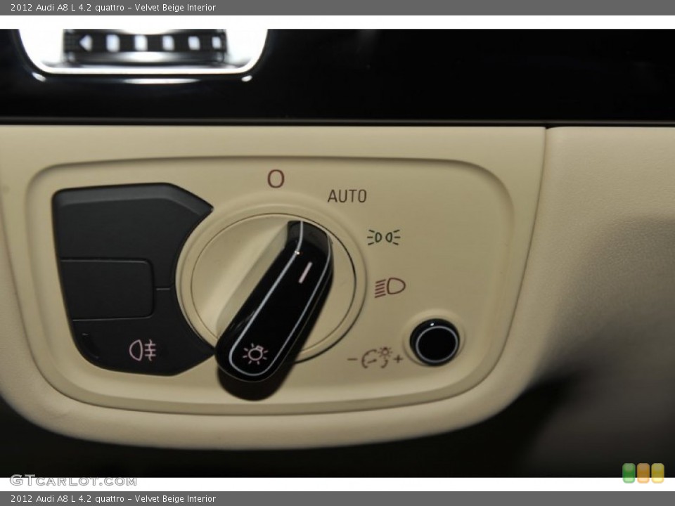 Velvet Beige Interior Controls for the 2012 Audi A8 L 4.2 quattro #53812975