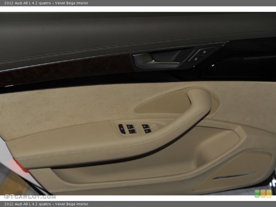 Velvet Beige Interior Door Panel for the 2012 Audi A8 L 4.2 quattro #53812981
