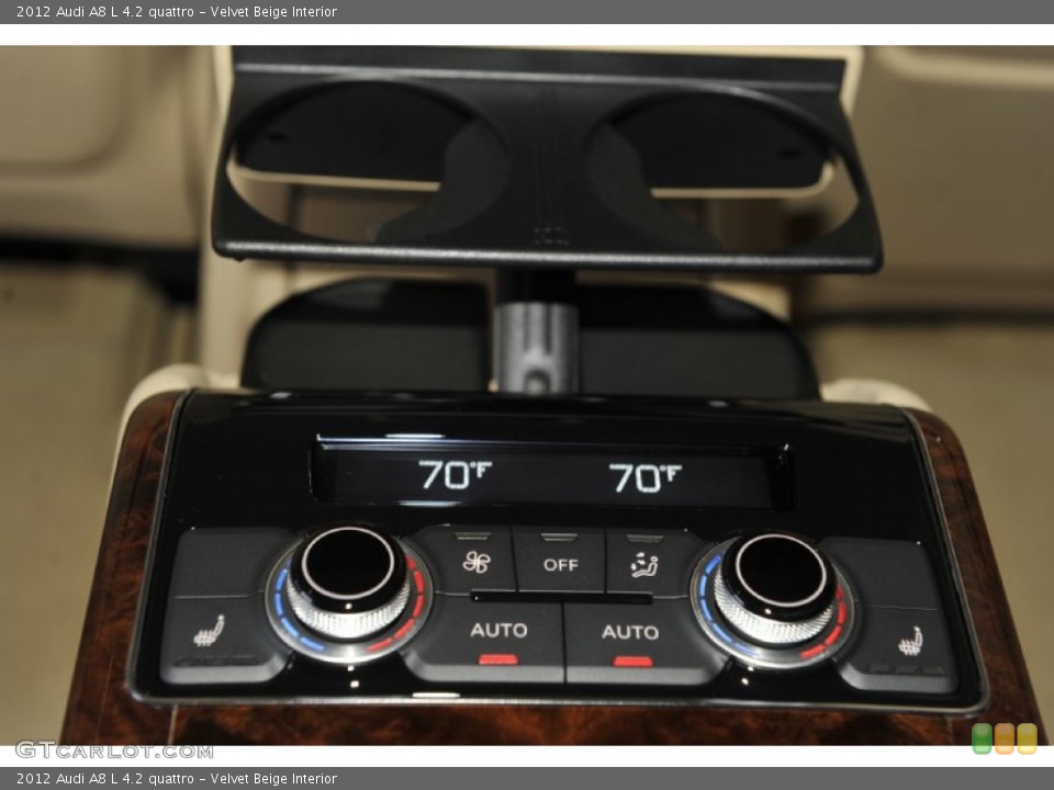 Velvet Beige Interior Controls for the 2012 Audi A8 L 4.2 quattro #53813005