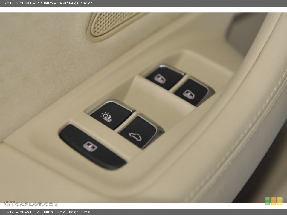 Velvet Beige Interior Controls for the 2012 Audi A8 L 4.2 quattro #53813047